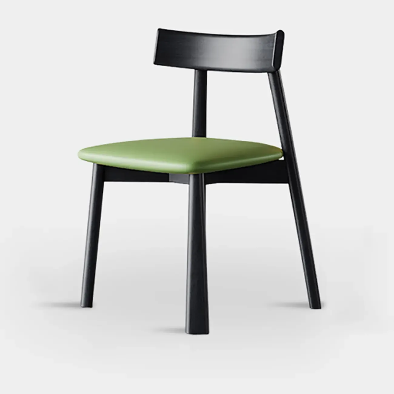 Modern Faux Leather Upholstered Low Back Dining Chair