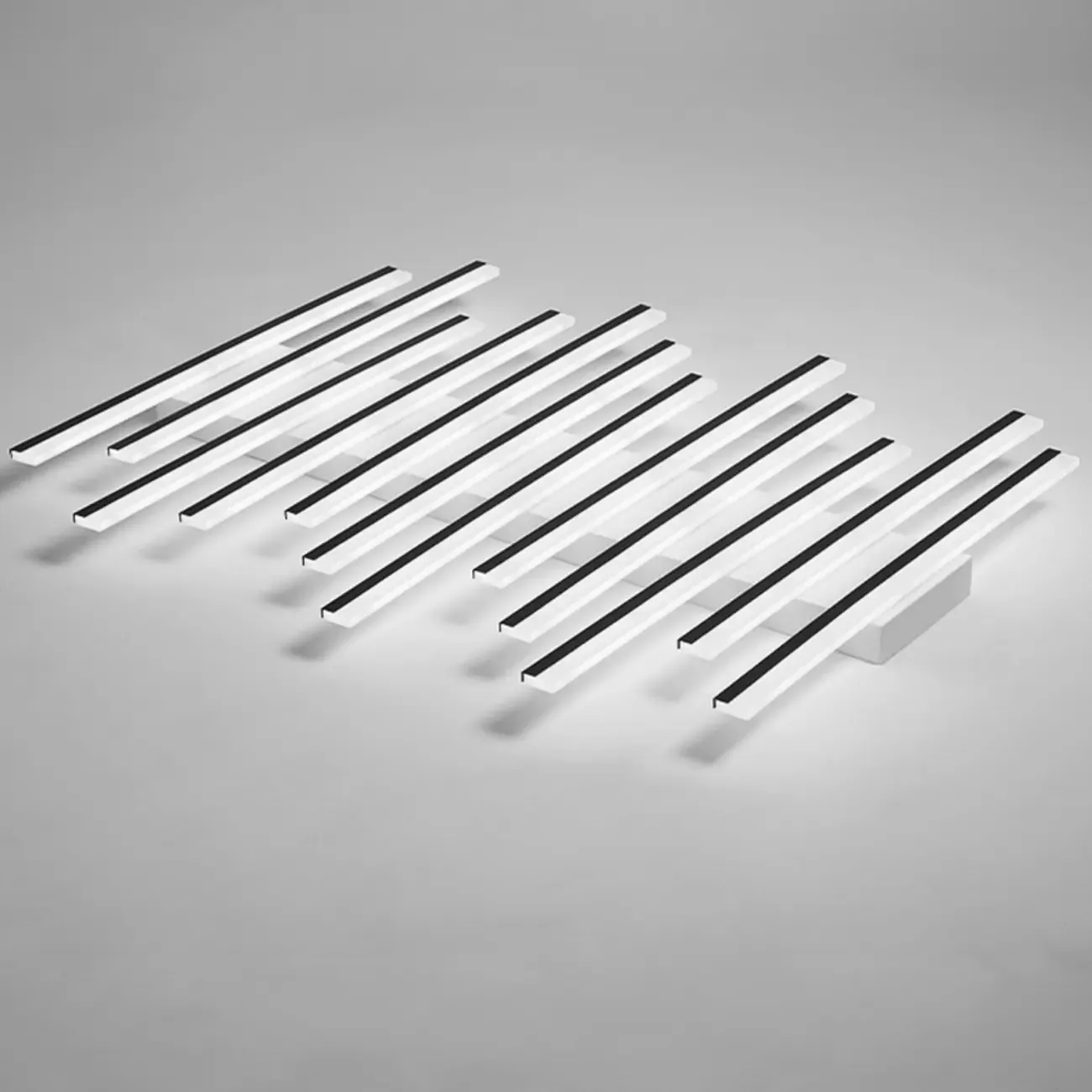 Geometric LED Semi Flush Ceiling Light with Acrylic Shade