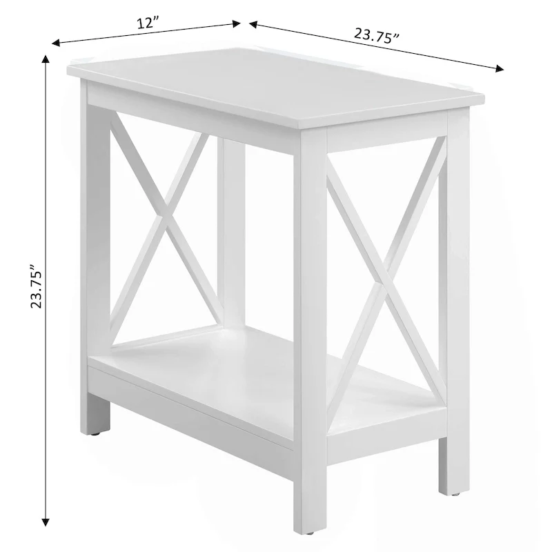 Chairside End Table with Shelf