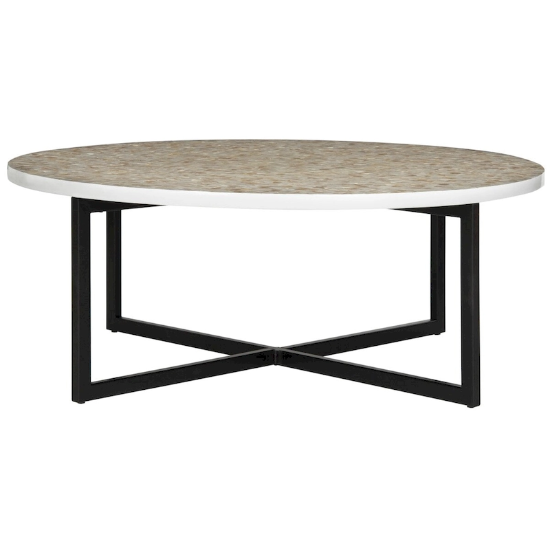SAFAVIEH Marharita Cream Coffee Table - 39.8  x 39.8  x 15.4  - 40Wx40Dx15H
