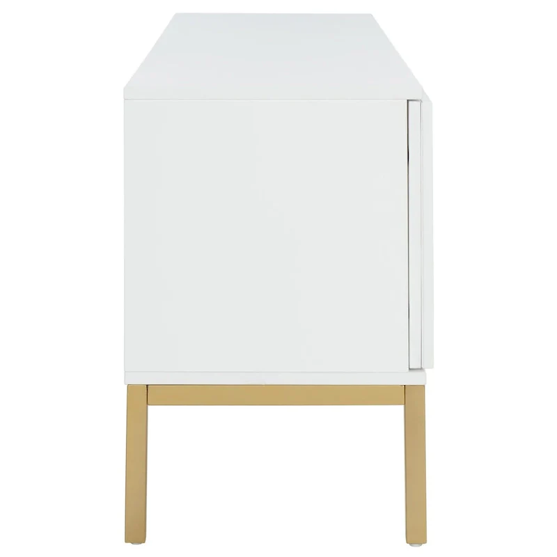 Cristen 1 Shelf Rattan Media Stand - 54  W x 15  D x 22  H - 54Wx15Dx22H