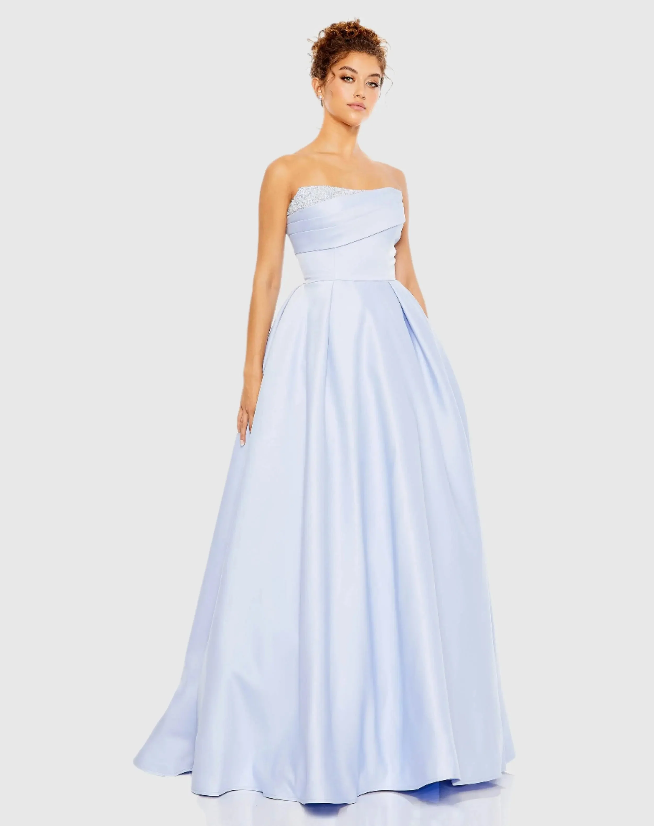 Blue Strapless Sweetheart Ballgown - FINAL SALE