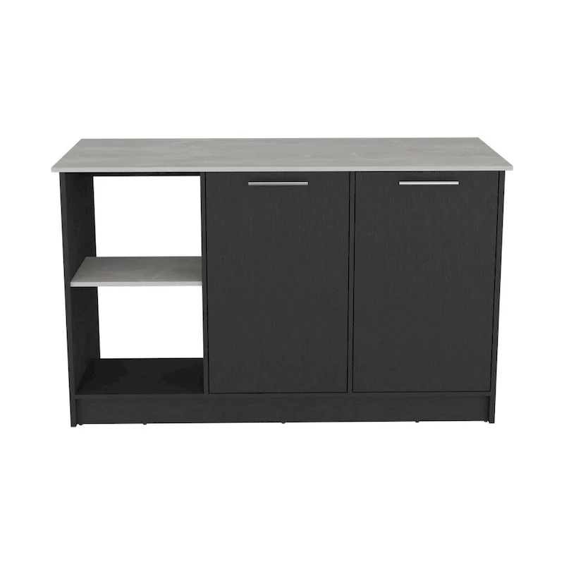 Kitchen Island for Dining Room,Two open storage shelves, Kitchen