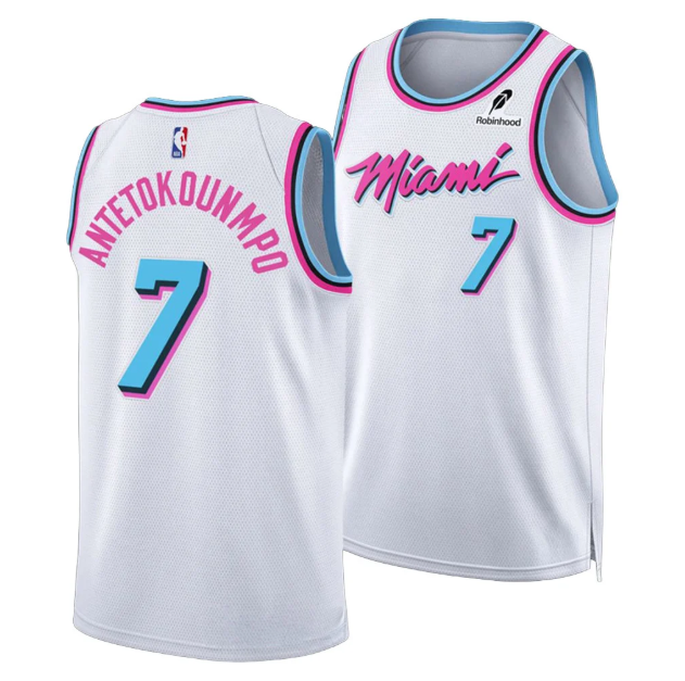 Miami Heat Giannis Antetokounmpo Original Vice Swingman Jersey