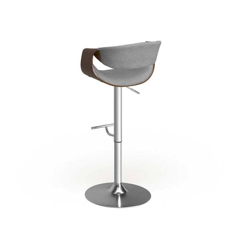 Carson Carrington Sauda Mid-century Modern Walnut WoodAdjustable Bar Stool