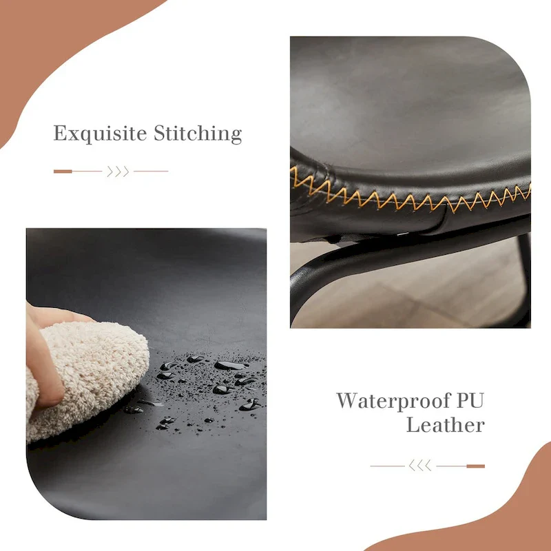 Leather 30 inch Leather Counter Height Bar Stools Bar Stools Set of 2