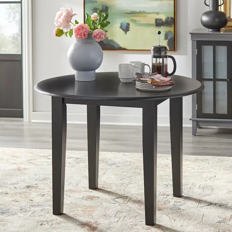 Simple Living Rollo Solid Wood Drop Leaf Dining Table