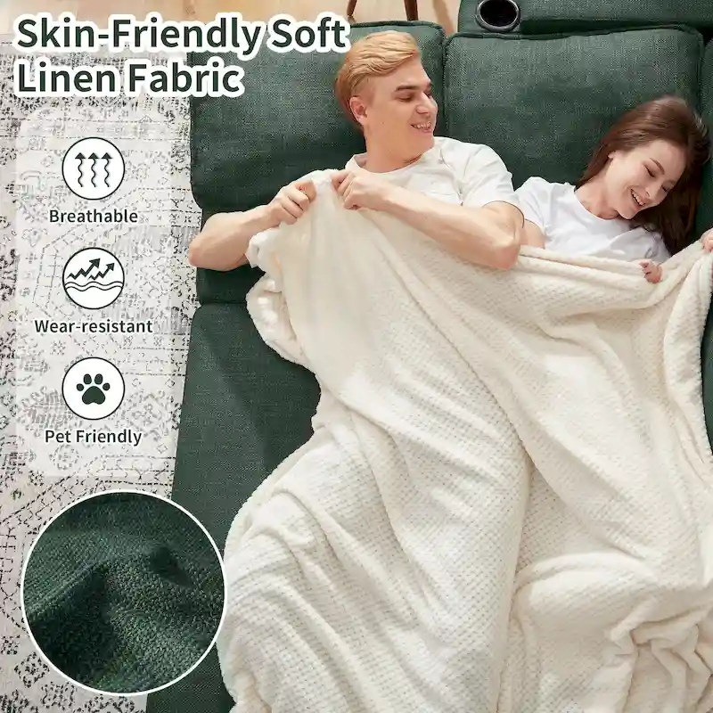 80 L-Shaped Sofa Couch Bed, Sofa Sleeper with Pull Out Bed, Reversible Sleeper Sofa Bed