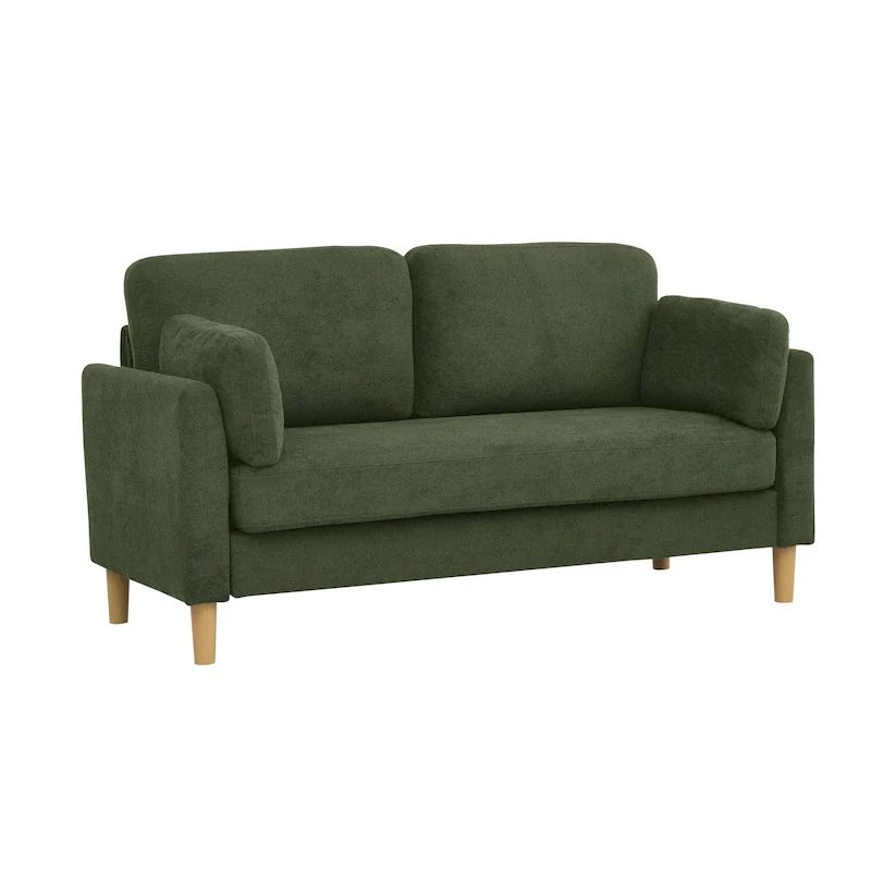 Green Minimalist 2-Seater Sofa