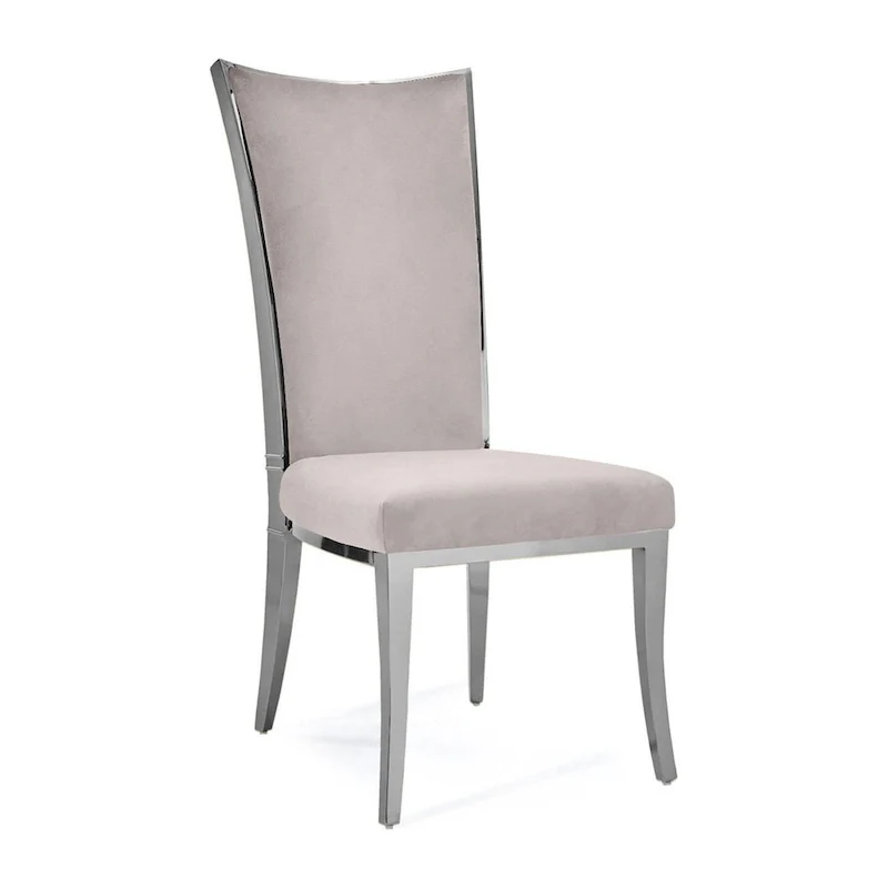 Silver Stainless Steel Dining Chair