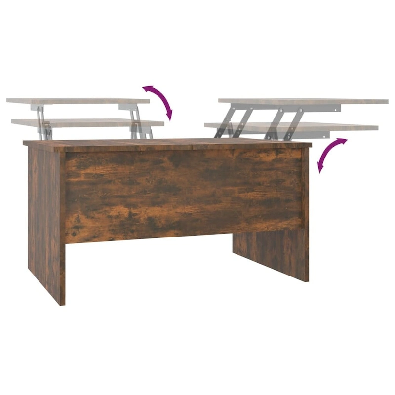 vidaXL Coffee Table Lift Top End Table Accent Side Sofa Table Engineered Wood - 31.5 x 19.7 x 16.7