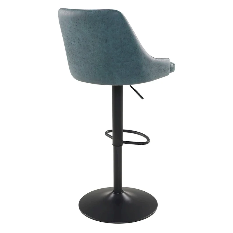 Sylmar Height Adjustable Stool in Faux Leather