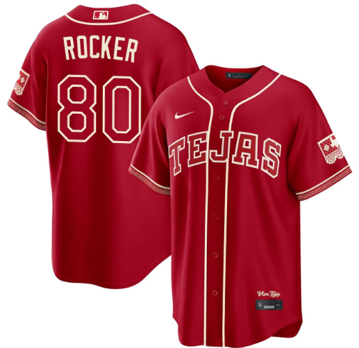 Kumar Rocker Texas Rangers Red 2026 City Connect Jersey