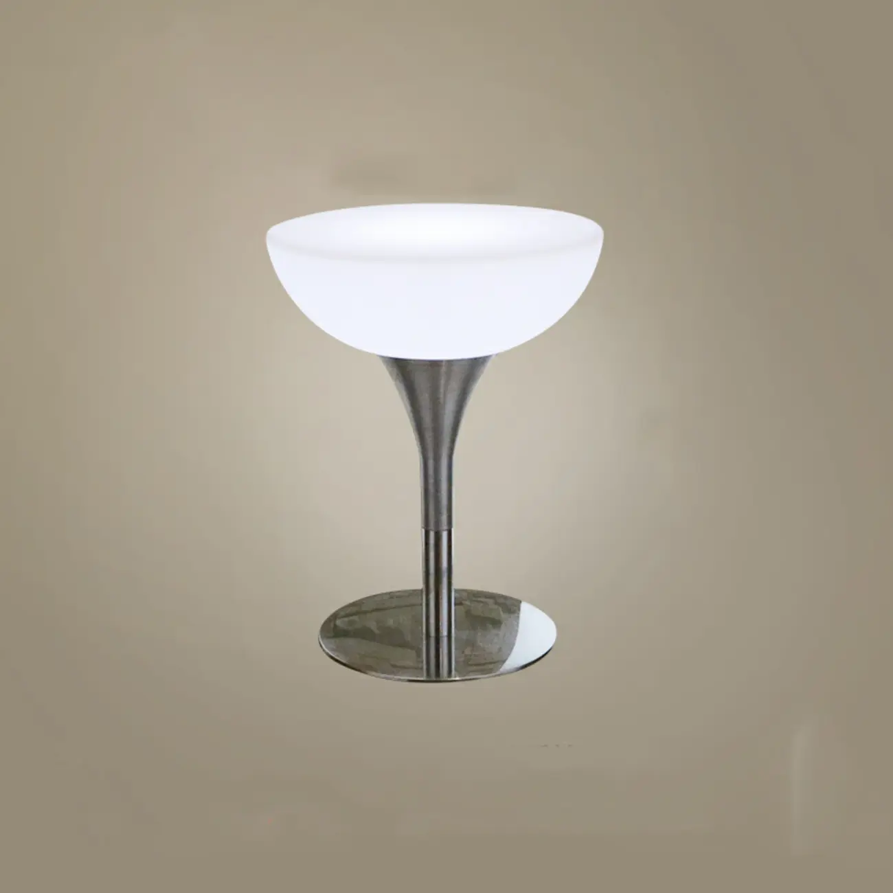 Modern Lighting White Acrylic Silver Metal Bar Tables
