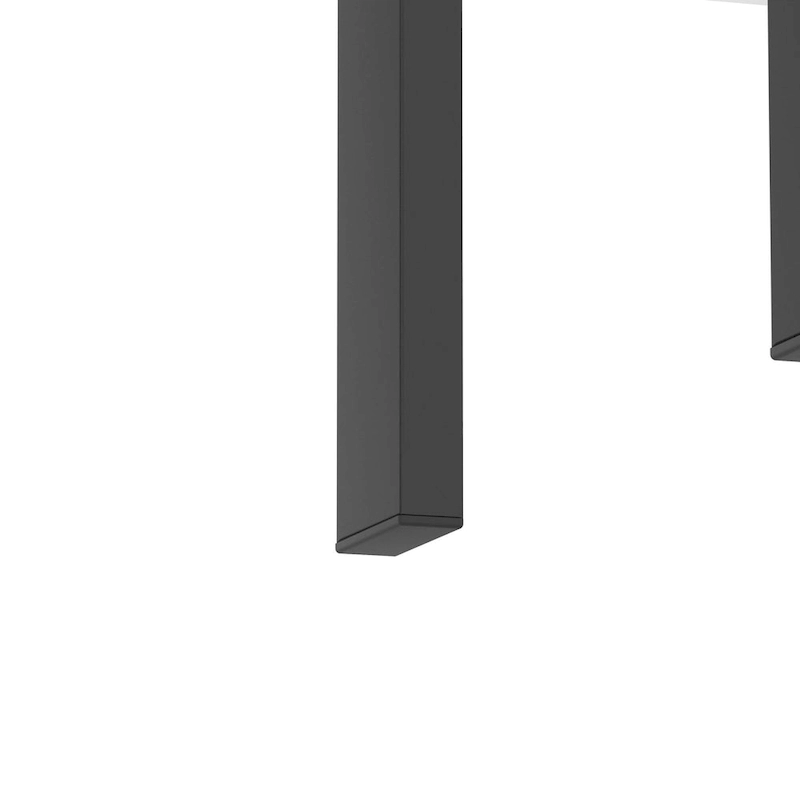 Modern Tempered Glass Tea Table Coffee Table End Table Square Table - 17.72L x 17.72 W x 20.5 H,