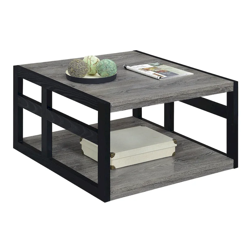 Convenience Concepts Monterey Square Coffee Table with Shelf