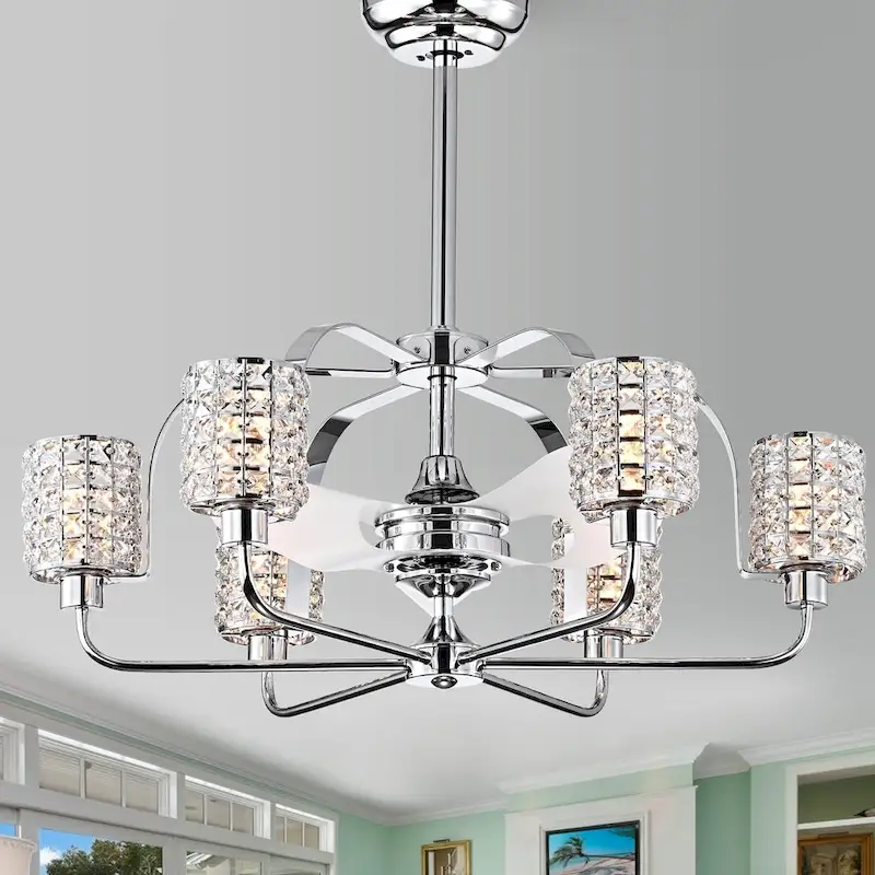 Silver Orchid Padin Pull-chain Ceiling Fan