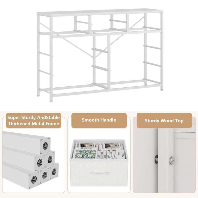 10 Drawer Dresser TV Stand - 55 inches
