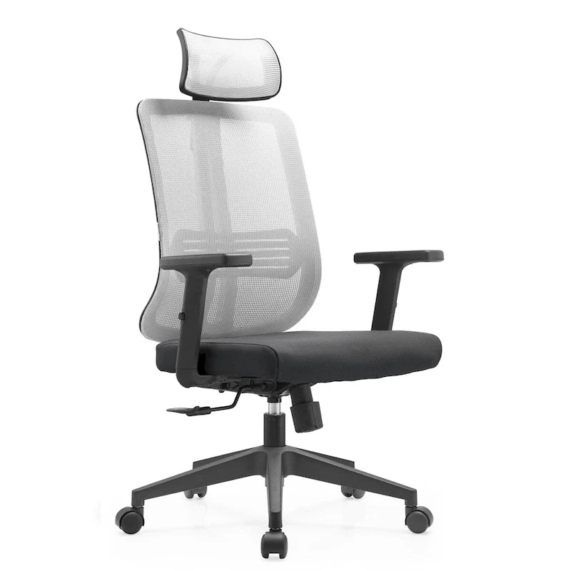 Adjustable Office Chair with Mesh Back and Headrest Nift Series by LeisureMod
