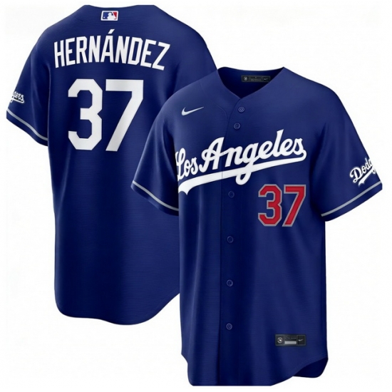 Los Angeles Dodgers Teoscar Hernandez 37 Blue 2026 Gold Collection Stadium Stitched Baseball Jersey
