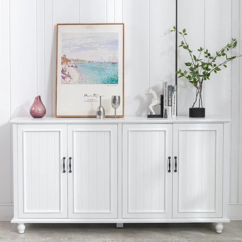 Kitchen Sideboard Coffee Bar Accent Storage Cabinet