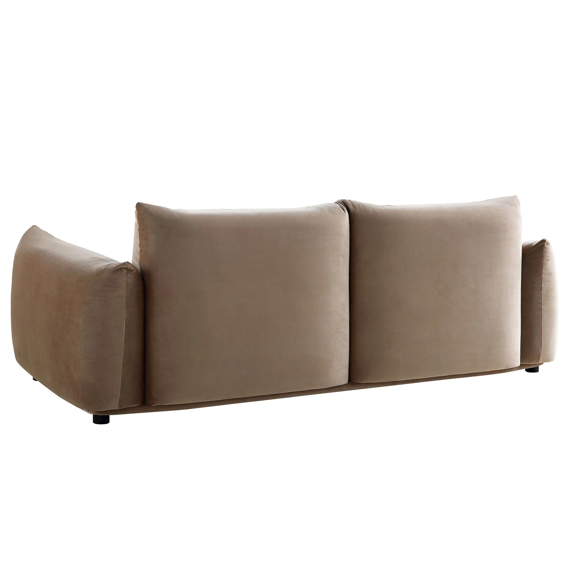 Three Seater Sofa, Mink Velvet