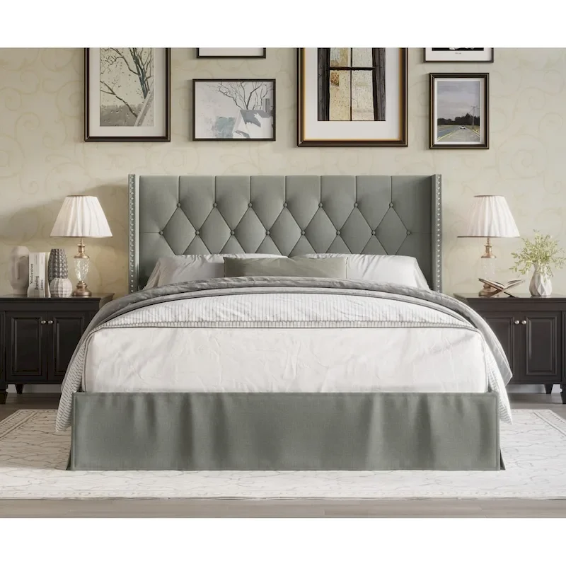Billy Tufted Upholstered Platform Bed