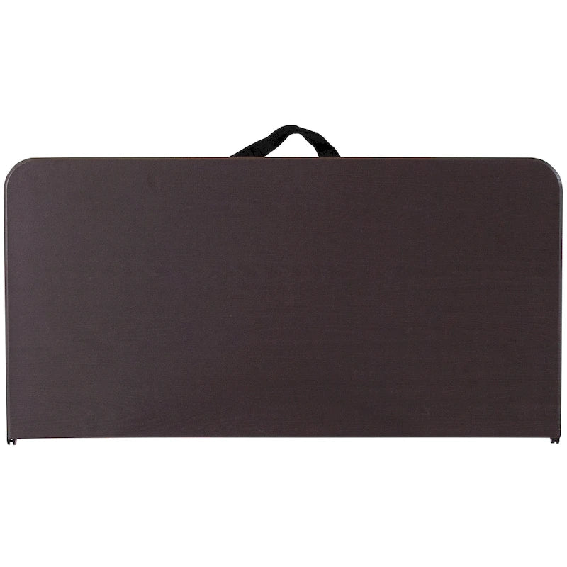 2.83-Foot Square Bi-Fold Plastic Folding Table with Carrying Handle