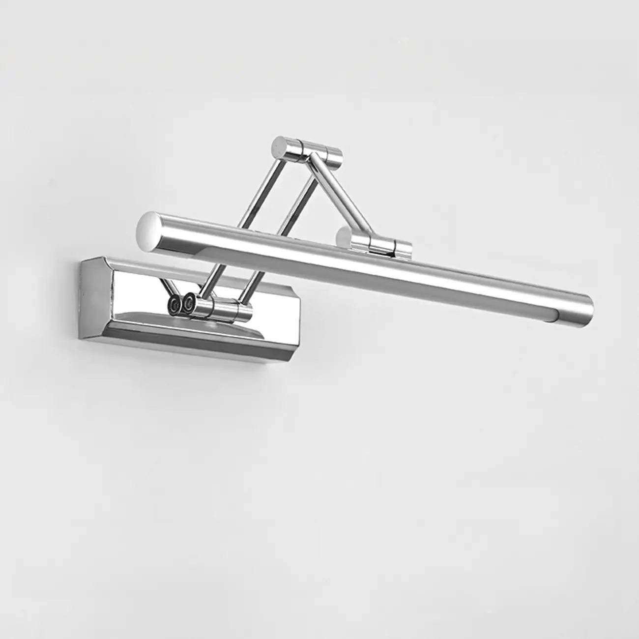 Modern Silver Stretchable Bathroom Vanity Light White Light LED