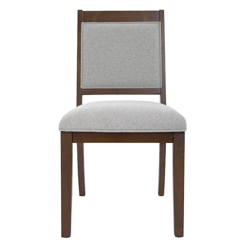 HomePop Open Back Upholstered Wood Frame Dining Chair - Set of 2