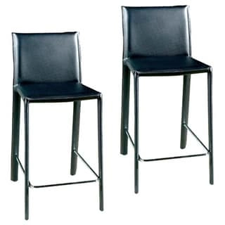 Modern Faux Leather 26 Counter Stool by Baxton Studio