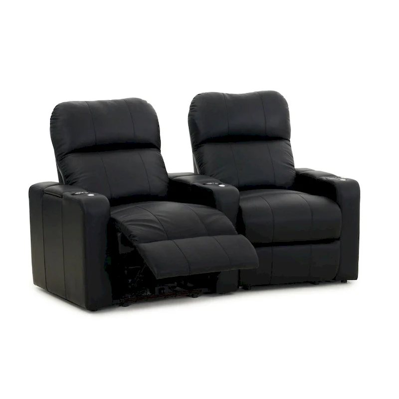 Octane Turbo XL700 Power Leather Home Theater Seating Set (Row of 2)