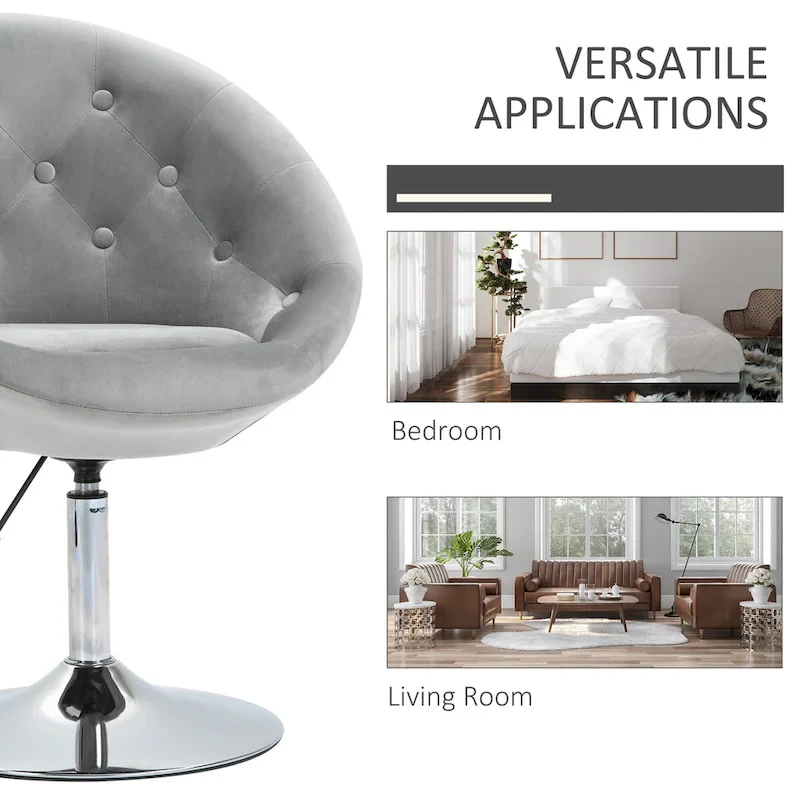 Modern Swivel Accent Chair Adjustable Height