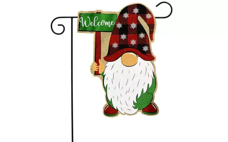 Briarwood Lane Garden Flag 18x12.5 For Outdoor Holiday Gnome Burlap Christmas Garden Flag Flag For Christmas Garden Flag Flags For Outside