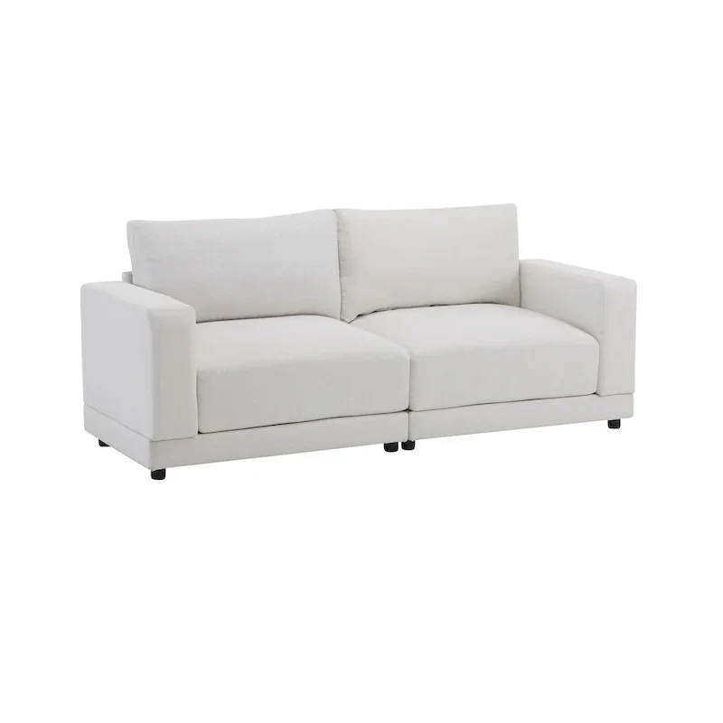 Christopher Knight Home - Grace 81 Modern Upholstery Sofa Loveseat with Square Arms