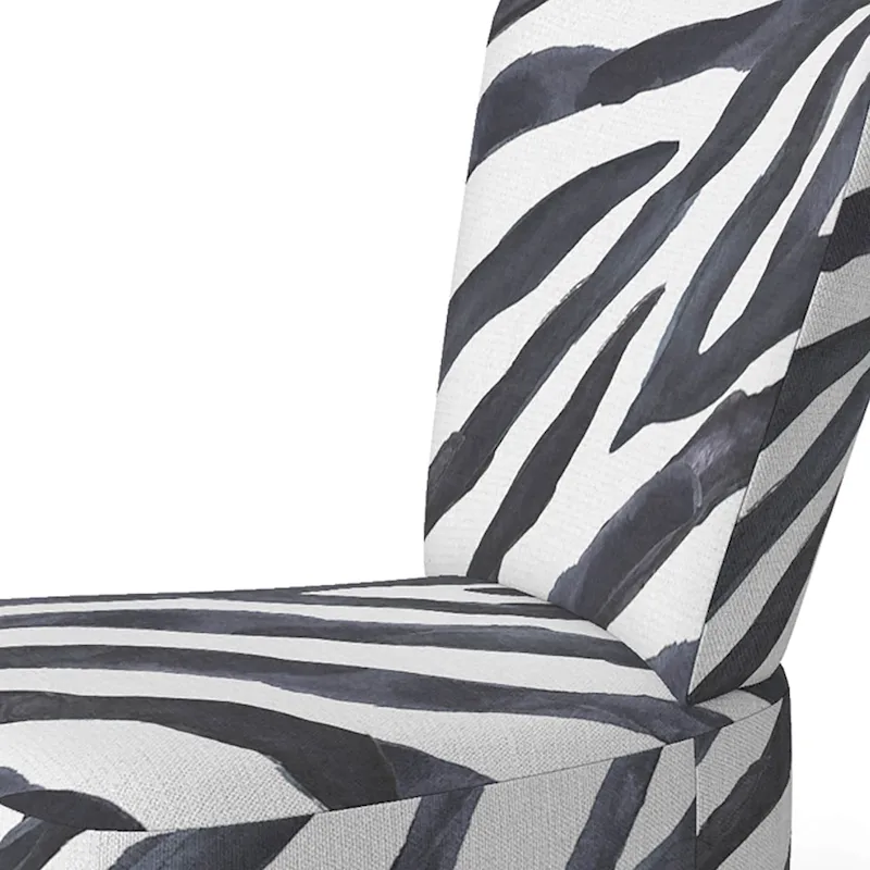 Designart Zebra Striped  Upholstered Cabin & Lodge Accent Chair and Arm Chair
