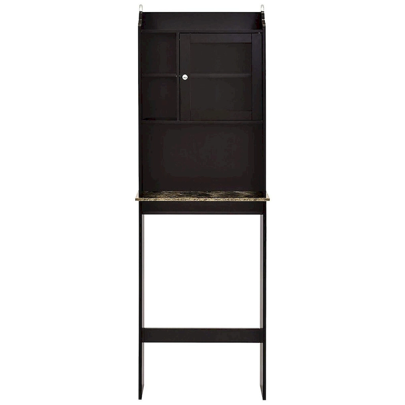 23.25 in. W x 7.5 in. D x 69 in. H Wall Cabinet in Espresso