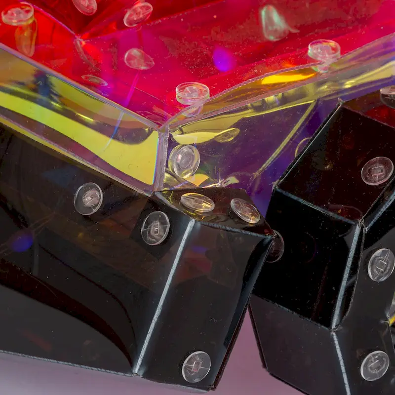 Spectacular 16 Inch Lighted Holographic Holiday Train