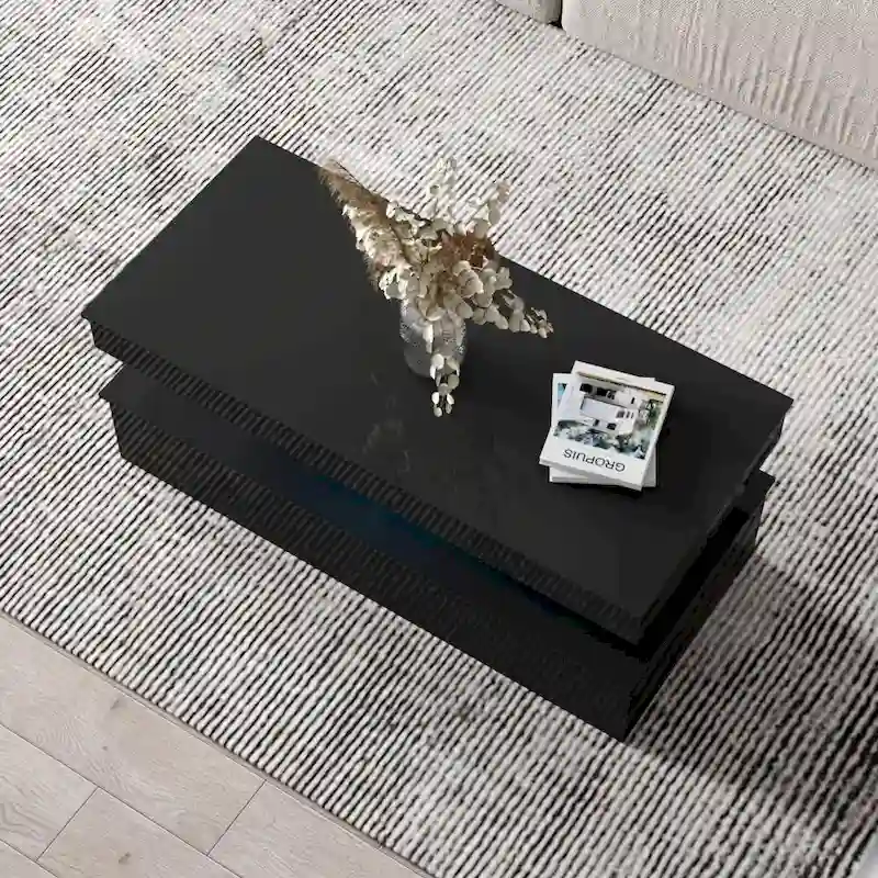 White High Gloss Coffee Table, Modern Style