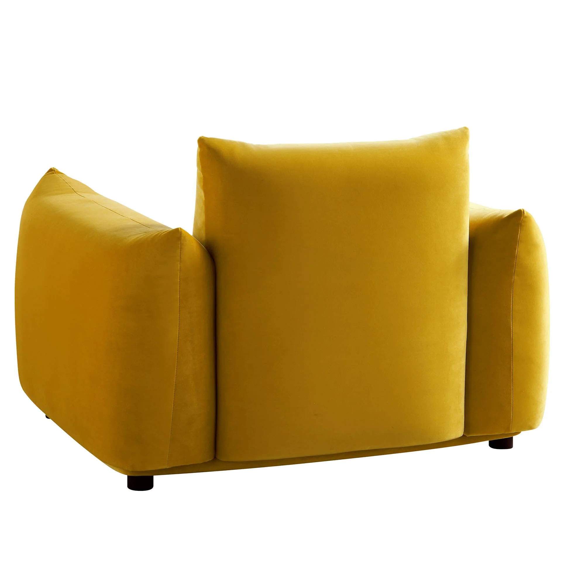 Armchair, Goldenrod Velvet