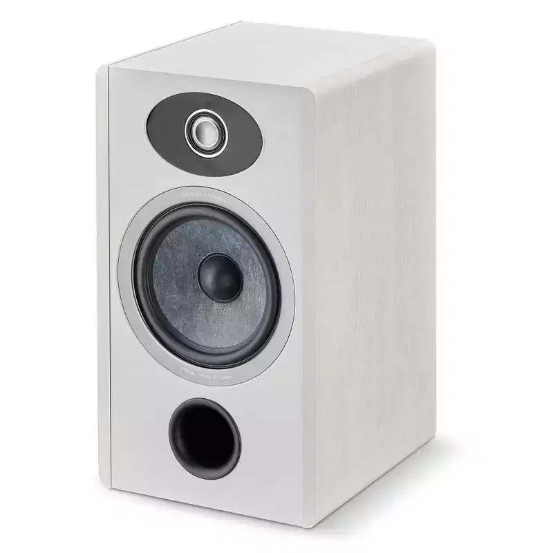Focal Vestia N1 Bookshelves (Light Wood) Pair And Focal Vestia Center Channel