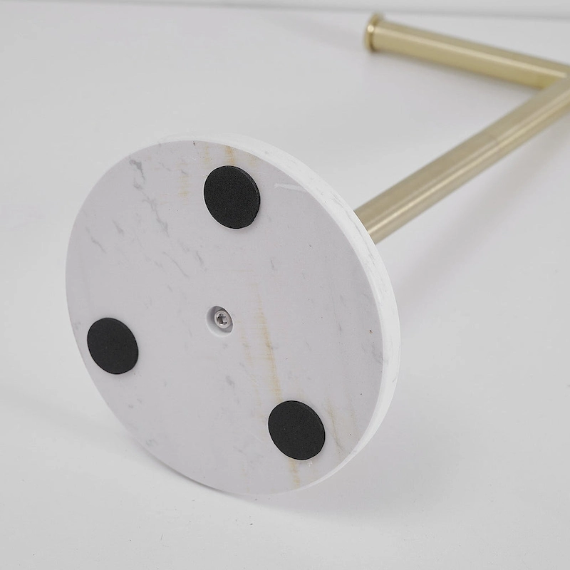 T-Shape Towel Rack With Natural Marble Base