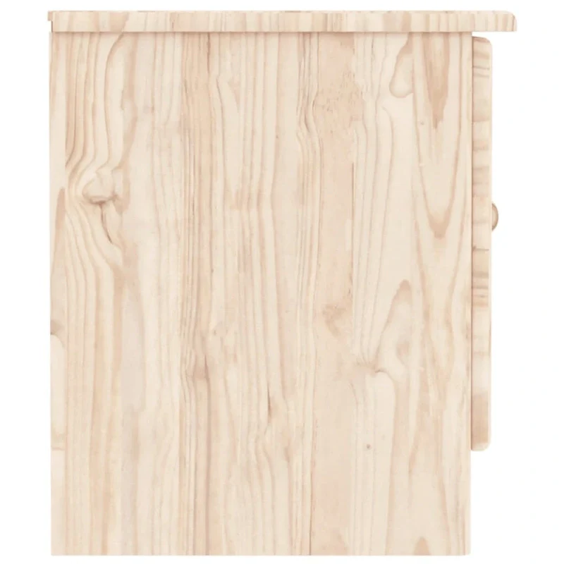 vidaXL TV Stand ALTA 44.1 x13.8 x16.1  Solid Wood Pine - 44.1  x 13.8  x 16.1