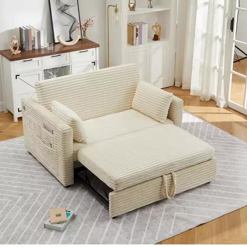 48 Loveseat Sleeper Sofa Bed for Living Room, Bedroom and Apartment