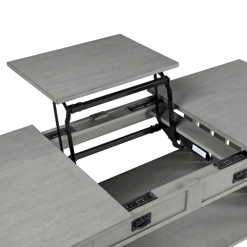 DH BASIC Mission 46-inch Wood Lift Top Coffee Table