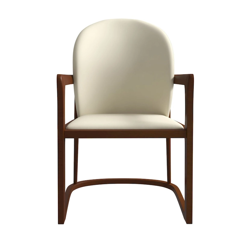 Modern Dining Chair in Upholstered Leather Svelta Series by LeisureMod