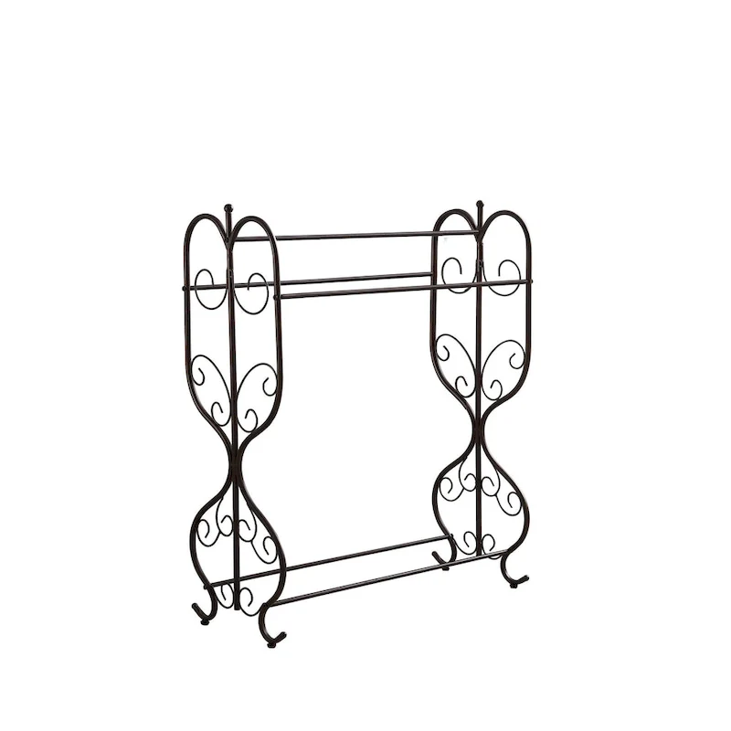 Free Standing Towel Rack, Pewter