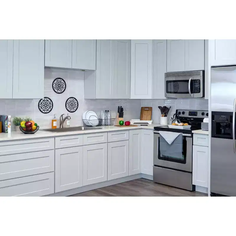 CASAINC 18 in. W x 24 in. D x 34.5 in. H Base Kitchen Cabinet with 3 Soft-Close Drawers  RTA Plywood Cabinets