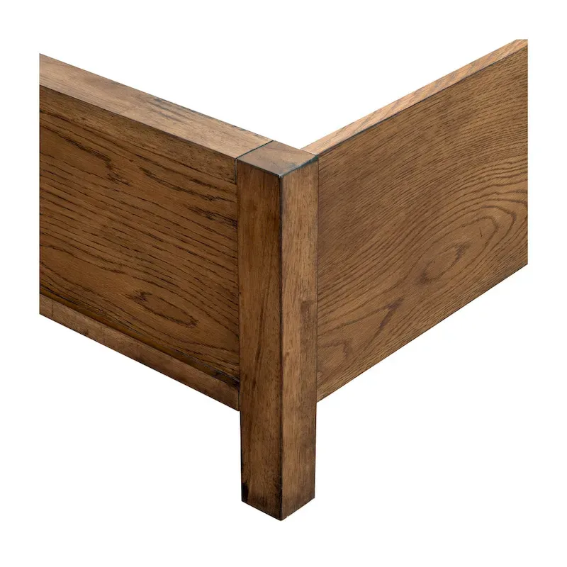 INK+IVY Sunset Cliff Brown Wood Queen Bed