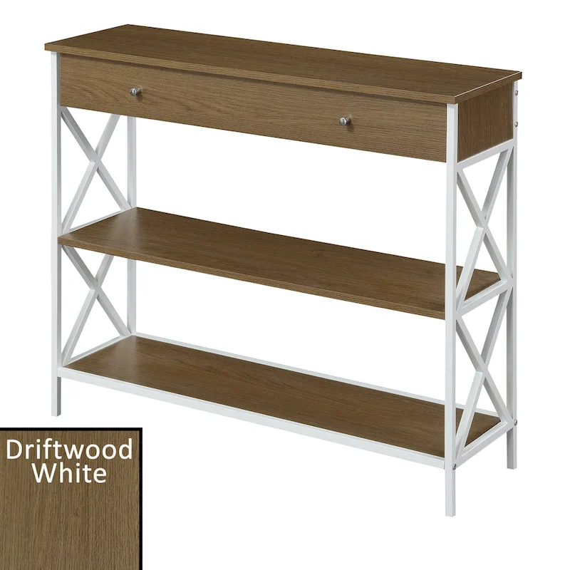 Convenience Concepts Tucson 1 Drawer Console Table with Shelves